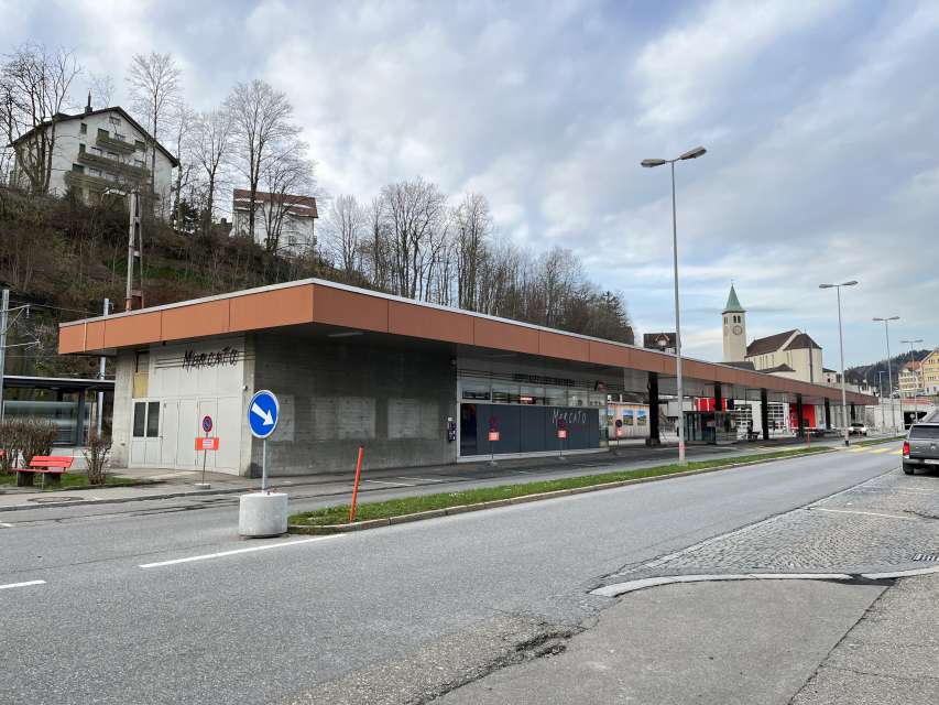 Bahnhof Herisau: Beginn Abbrucharbeiten für neuen Bushof