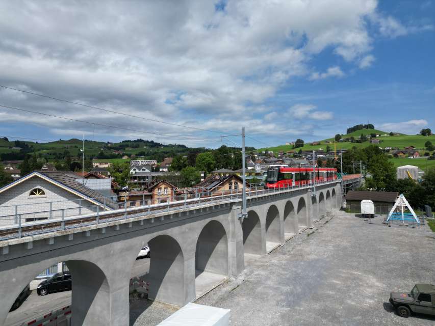 Wiedereinbau Sitterbrücke in Appenzell