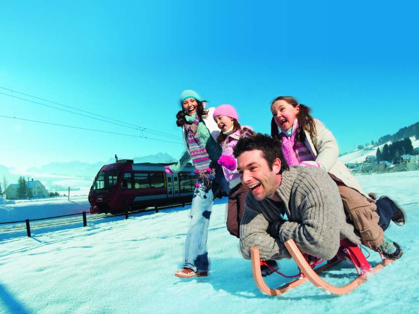 Schlittelspass am Stoss