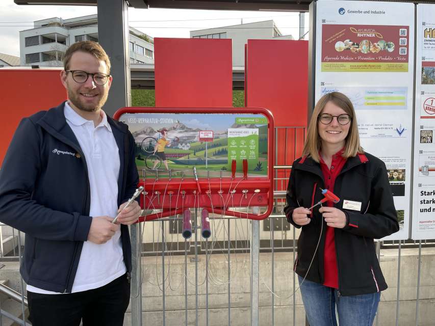 Velo-Reparatur-Stationen im Appenzellerland