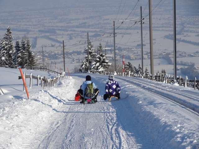 Schlittel-Piste Stoss - Altstätten Stadt