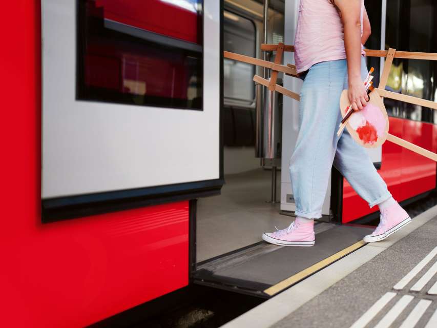 Galerie auf Schienen