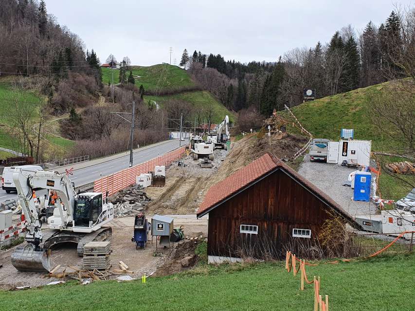 Bahnersatz zwischen Teufen und Gais
