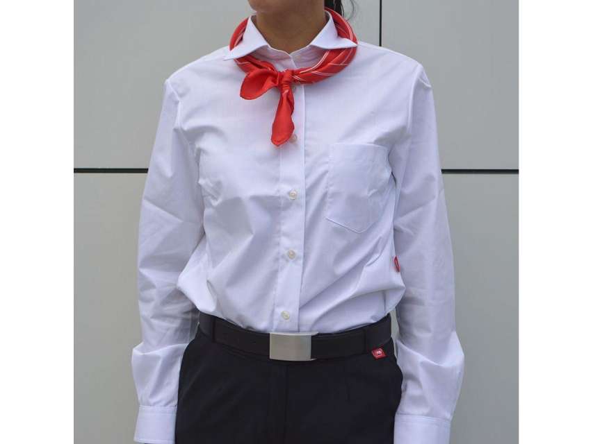 Bluse langarm, weiss