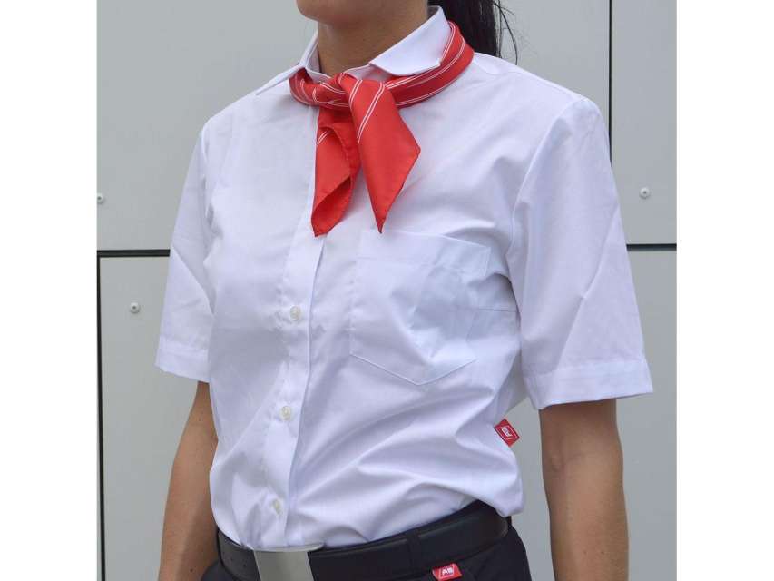 Bluse kurzarm, weiss